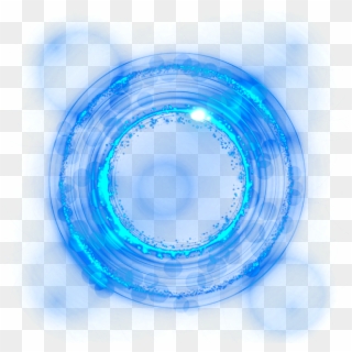 Blue Light Ring Effect Free Png Hq Clipart - Blue Light Background Png, Transparent Png