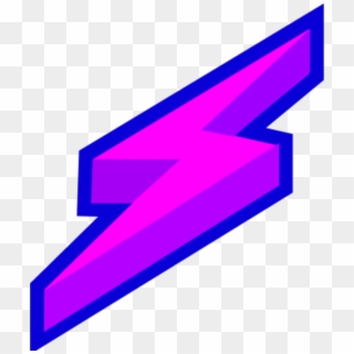 Trendy X Lightning Bolt Purple Lighting Free Clipart - Purple Lightning Bolt Transparent, HD Png Download