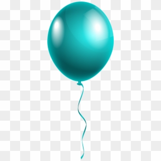 Single Modern Blue Balloon Png Clipart Image - Happy Birthday Single Balloon, Transparent Png