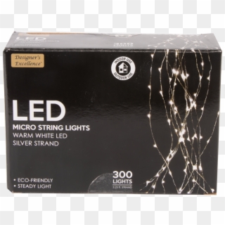 Designers Excellence 300 Micro Led 39 Silver Wire Light - Designers Excellence Led Twinkle Cluster Lights, HD Png Download
