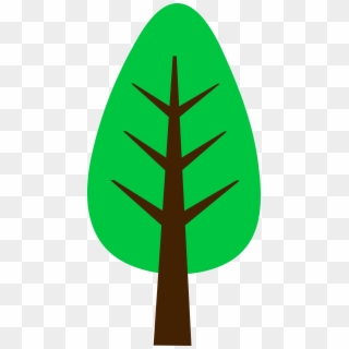 Cute Simple Green Tree - Cute Trees To Draw, HD Png Download