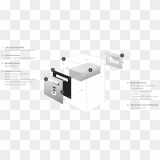 Typical Letterbox Plate - Technical Drawing, HD Png Download