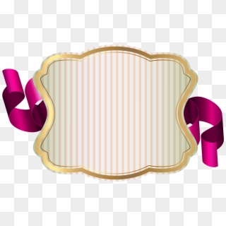 Label With Ribbon Png, Transparent Png