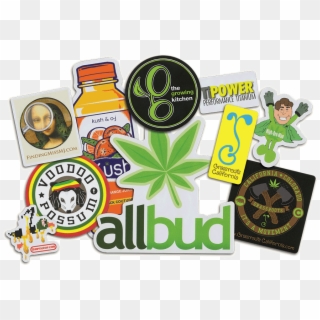 Marijuana Product Dispensary Stickers Custom Printed - Cannabis Stickers, HD Png Download
