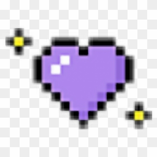 #kawaii #pixel #tumblr #purple #png - Pink Pixel Heart Transparent, Png Download