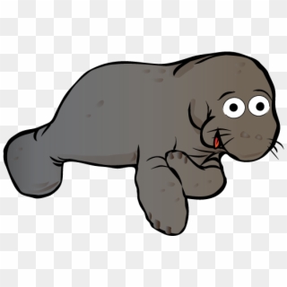 Manatee-levels - Cartoon, HD Png Download