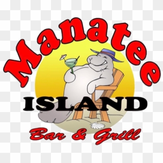 Manatee Clipart Happy - Manatee Island Bar And Grill, HD Png Download