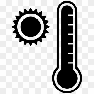Png File - Hot Thermometer Black And White Clipart, Transparent Png