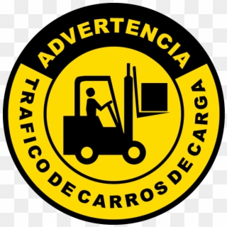 Spanish Forklift Traffic Floor Sign - Bomberos Cuenca, HD Png Download
