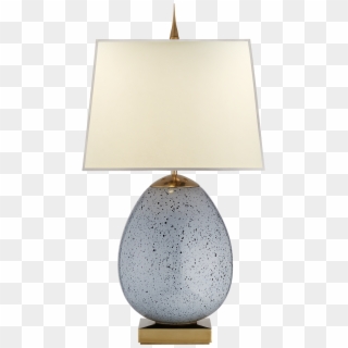 Ciro Large Table Lamp In Mottled Light Grey With Natural - Lampshade, HD Png Download