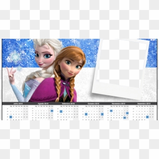 Calendario Elsa Y Ana 2018, HD Png Download