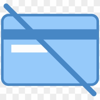 The No Credit Card Icon Is An Icon Of , Png Download, Transparent Png