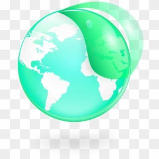 Environmental / Eco Globe & Leaf Icon - Latin American Social Sciences Institute, HD Png Download