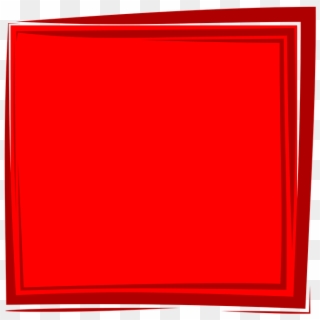 Red Square Clipart Red Background - กรอบ พื้น หลัง สี แดง, HD Png Download