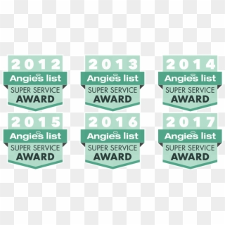 Angie's List Ssa Award 6yrs In A Row - Angie's List, HD Png Download