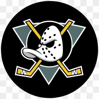 Anaheim Mighty Ducks Logo Png Transparent - Black Mighty Ducks Logo, Png Download