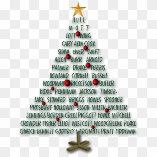 I Used Photoshop 5 To Make My Tree Shape And Type My - Decorated Christmas Tree In Photoshop, HD Png Download