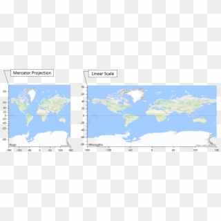 Otherwise The Y Scale Of The Graph Layer Will Be Linear, - Mercator Google Maps, HD Png Download