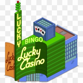 Lucky Casino - Burns Casino Events Springfield Tapped Out, HD Png Download