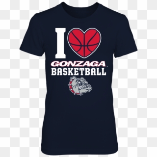 I Heart Basketball Front Picture Gonzaga Bulldogs Fan - American Football, HD Png Download