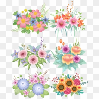 Hand Drawn Fresh Flower Cartoon Png And Psd - Flower, Transparent Png