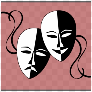 Theatre Masks Clip Art Theatre Masks Clip Art At Clker - Drama Masks Transparent Background, HD Png Download