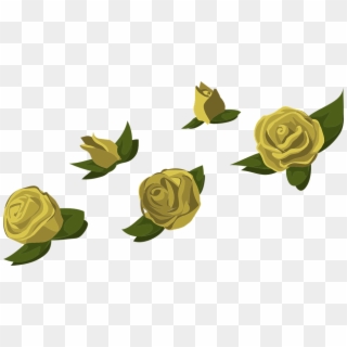 Yellow Rose Flower Free Png Transparent Images Free - Canh Hoa Hong Vector, Png Download