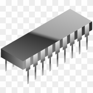 Integrated Circuits & Chips Electronic Circuit Semiconductor - Integrated Circuit Clipart, HD Png Download