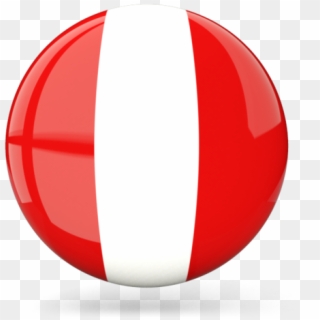 Illustration Of Flag Of Peru - Peru Flag Round Icon, HD Png Download
