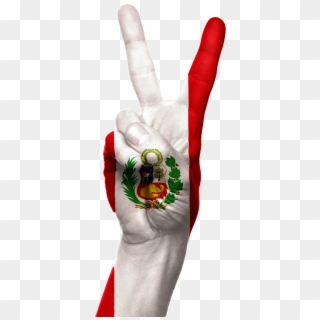 Peru Flag Hand - Zafer Işareti Duvar Kağıdı, HD Png Download