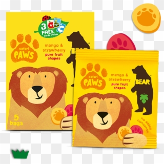 Mango & Strawberry - Bear Paws Fruit Shapes, HD Png Download