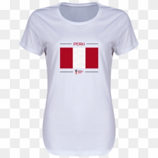 Peru 2018 Fifa World Cup Russia™ Flag Womens T-shirt - Football, HD Png Download
