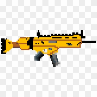 Fortnite Scar - Pixel Art Sniper Fortnite, HD Png Download