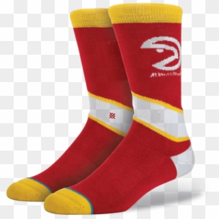 Stance 558 Atlanta Hawks Logo Socks Red Medium M 6-8 - Sock, HD Png Download