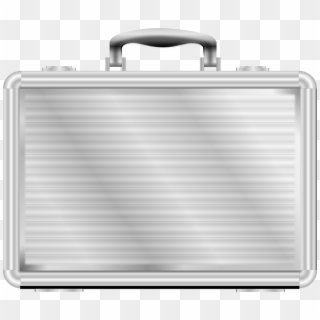 Briefcase Computer Icons Bag Silver - Silver Briefcase Clipart, HD Png Download