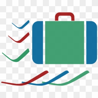 Suitcase Icon Blue Green Red Dynamic V01, HD Png Download