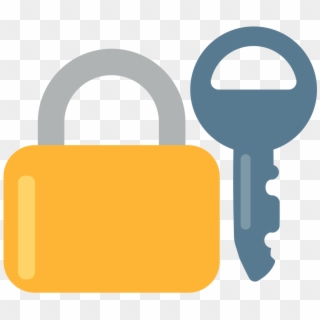 File - Fxemoji U1f510 - Svg - Emoji Lock With Key, HD Png Download