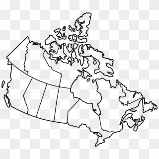 Canada Provinces Blank, HD Png Download
