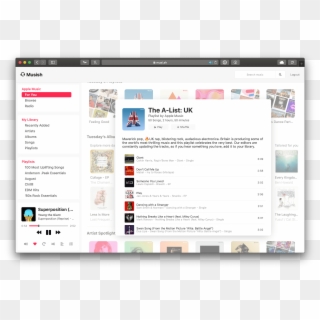 The Unofficial, Open Source Apple Music Web Player - Operating System, HD Png Download