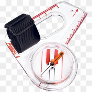 Thumb Compasses Have Irregular, Angled Base Plates - Materials Used In Orienteering, HD Png Download