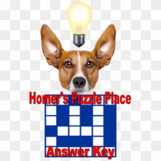Homer's Puzzle Place - Dog With Light Bulb, HD Png Download