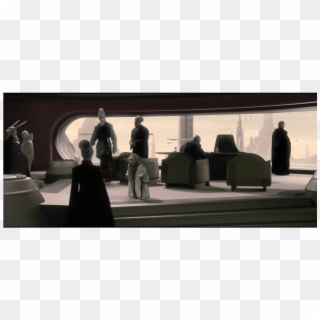 Palpatines Conference With The Jedi, Mace Windu And - Interior Design, HD Png Download