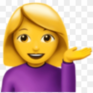 Girl Emoji With Hands Up, HD Png Download