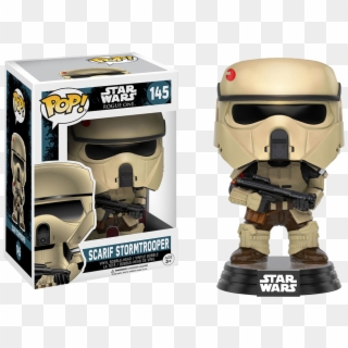 Pop Figure Star Wars Scarif Stormtrooper 1 Rogue - Scarif Trooper Funko Pop, HD Png Download