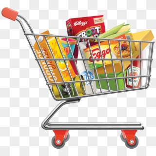 2440 X 2139 14 - Grocery Shopping Cart Clipart, HD Png Download