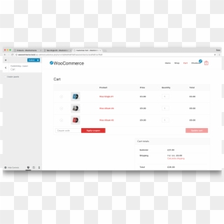You Can Display The Cart Icon In The Menu By Going - Woocommerce Cart Default Layout, HD Png Download