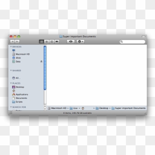 Empty Folder - Mac, HD Png Download