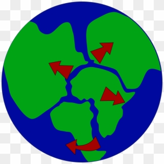Earth With Continents Breaking Up - Continental Drift Easy To Draw, HD Png Download