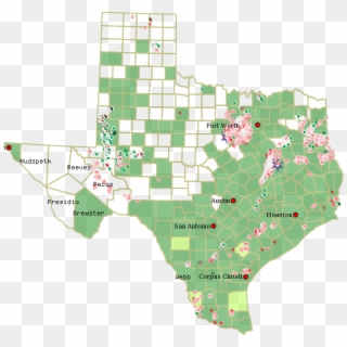 Xto Energy Inc - Map Of Forests In Texas, HD Png Download