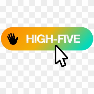 High-five Button - Graphic Design, HD Png Download